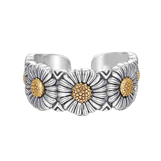 325-YEAR-OLD SILVER DAISIES RING - 图片 4
