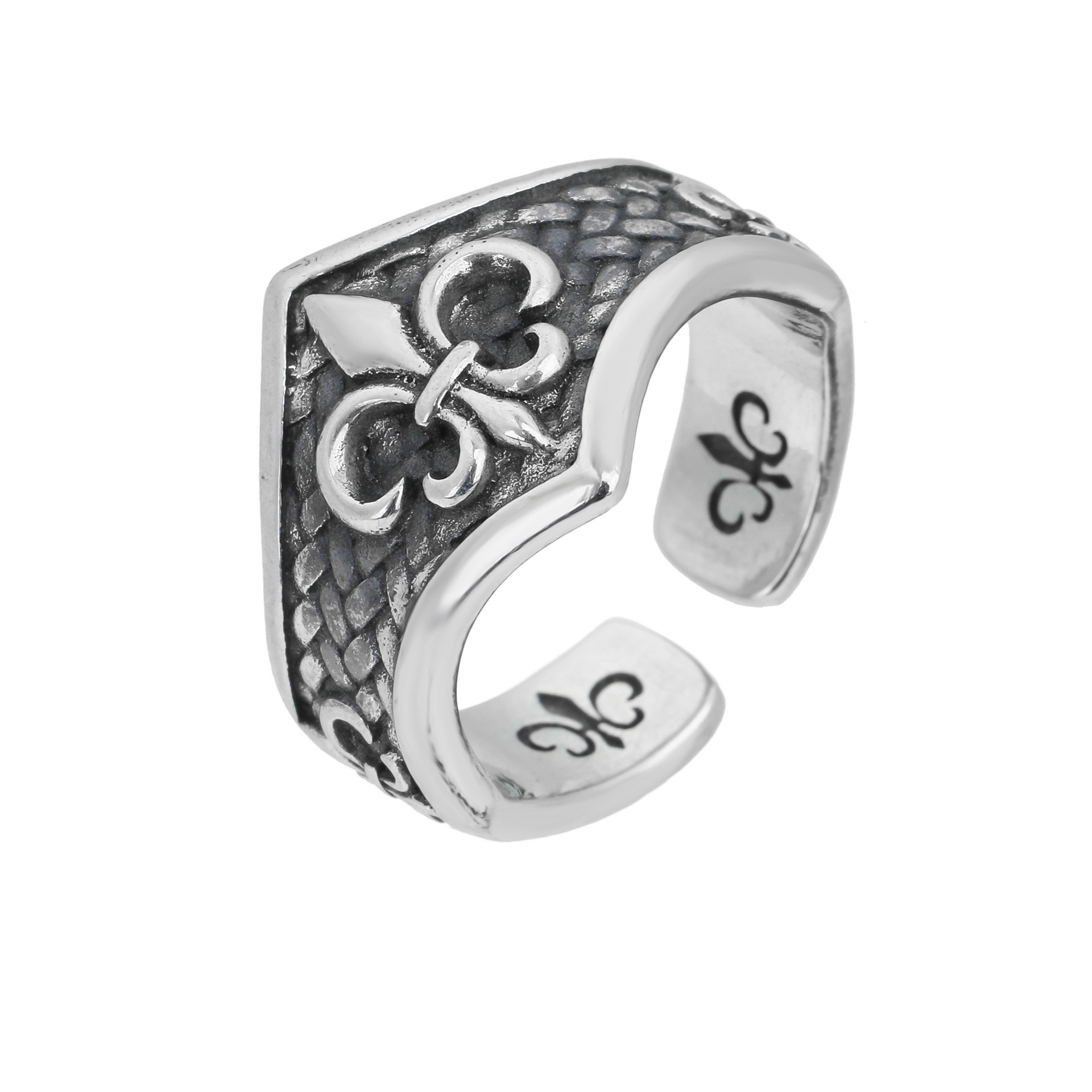 325 taels of silver retrospect for old cross-crust art, American style, hip-hop opening rings - 图片 6