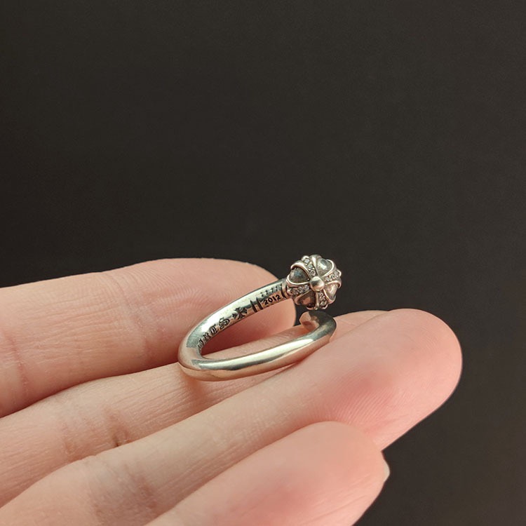 NO:380141,Croat Nail Ring White Diamond Hip Hop Trendy Retro Old Celebrity Men and Women, Elegant Jewelry, Chrome Hearts, Ring19860909克罗伈钉子戒指白钻嘻哈潮流个性复古做旧明星男女同款,饰品精品,chrome hearts,ring,Jewelry