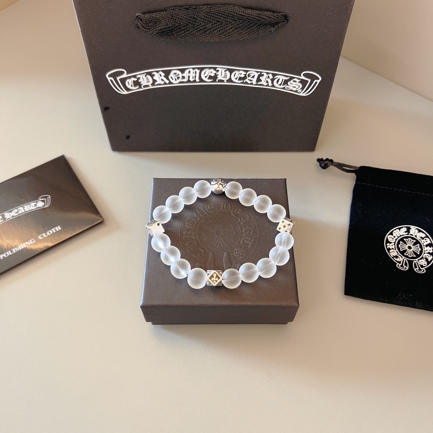 NO:382433,Too handsome and exciting the latest model Croxin, no explosion, factory direct sales, original one-to-one reproduction, Croxin bracelet, jewelry boutique, chrome hearts19860909太帅爆了最新款克罗心 不爆不发 厂家直销 原版一比一复刻 克罗心手串,饰品精品,chrome hearts,Jewelry