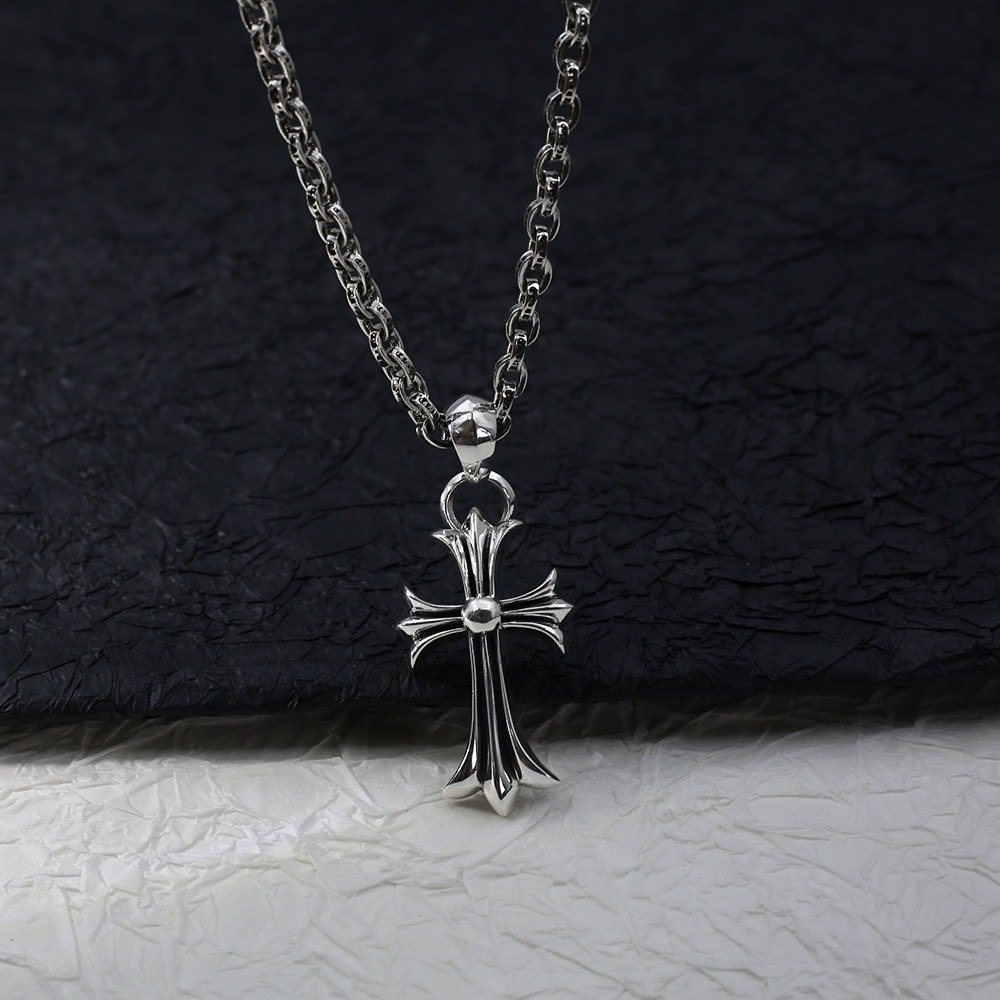 Chrome Hearts 潮轩克罗心项链欧美十字链项链男女款情侣个性小众高级吊坠配饰