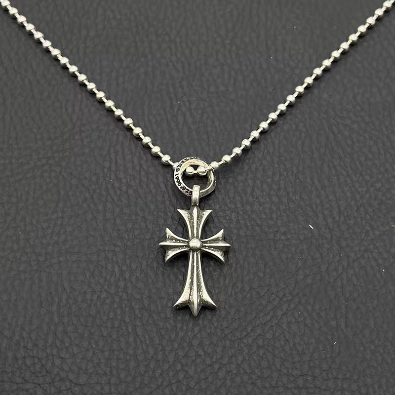 NO:583344,Retro small cross necklace with diamonds for men and women, classic sweater chain, trendy brand, versatile jewelry, sweaters, necklace19860909饰仟禧复古小号带钻十字架项链男女彩钻吊坠经典款毛衣链潮牌百搭,饰品精品,sweaters,necklace,Jewelry