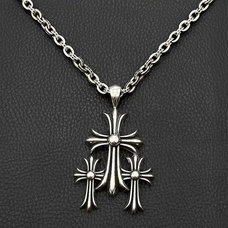 NO:583347,Decorating Qianxi Retro Large Multiple Cross Necklace Medium Size European and American Hip-Hop Personalized Pendant Classic Men's, Jewelry Boutique, Necklace19860909饰仟禧复古大号多重十字架项链中号欧美嘻哈个性吊坠经典款男士,饰品精品,necklace,Jewelry