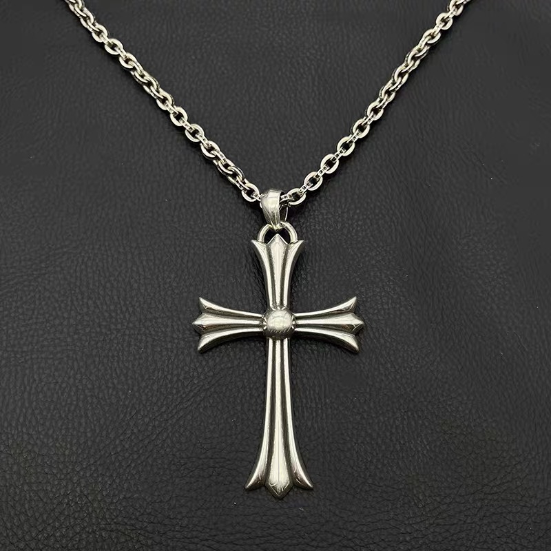 NO:583299,Decorating Qianxi's high-end retro large water drop cross necklace niche European and American domineering men's cross pendant, jewelry boutique, necklace19860909饰仟禧高级感复古大号水滴十字架项链小众欧美霸气男士十字架吊坠,饰品精品,necklace,Jewelry