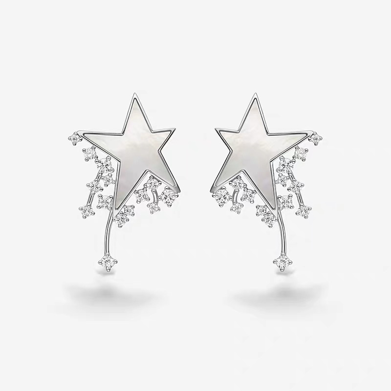 NO:583317,V gold material [new product] HEFAG Hejia Jewelry Lucky Star Earrings Earrings Light Luxury High-end Jewelry Accessories Earrings Earrings, Jewelry Boutique, earrings19860909V金材质[新品】HEFAG何家珠宝幸运星耳环耳钉轻奢高级感首饰配饰耳饰耳环,饰品精品,earrings,Jewelry