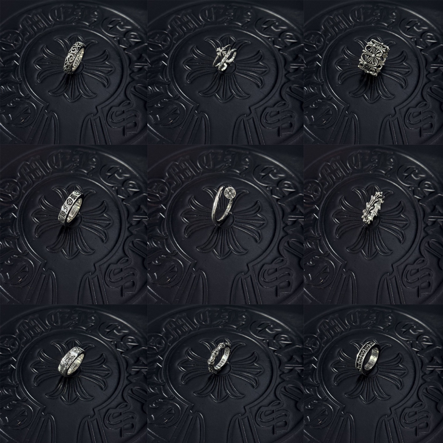 NO:641057,Crow cross sterling silver ins men's and women's forever couple's ring ring does not fade retro style couple model, jewelry boutique, chrome hearts, ring, pure silver19860909克罗伈十字架纯银ins男女foreven情侣对戒指环不掉色复古风情侣款,饰品精品,chrome hearts,ring,pure silver,Jewelry