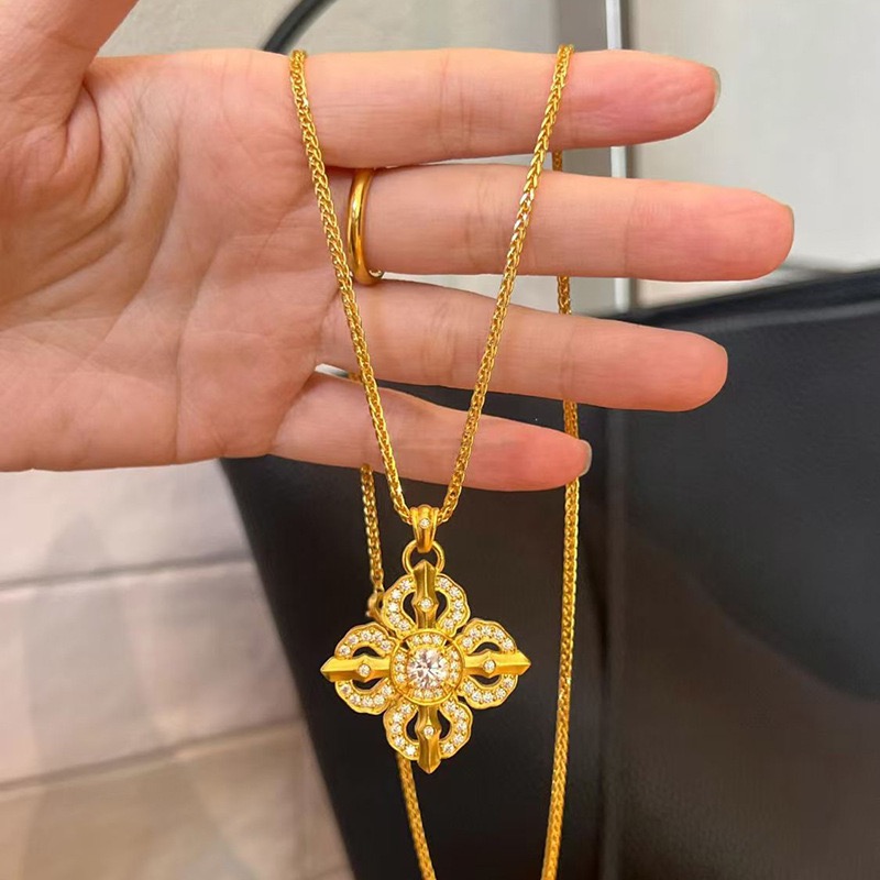 NO:641664,Chrome hearts popular ancient style hollow cross vajra necklace new heavy industry diamond-encrusted flash sweater chain, jewelry boutique, chrome hearts, sweaters, necklace19860909克罗心爆款古法镂空十字架金刚杵项链新款重工镶钻爆闪毛衣链,饰品精品,chrome hearts,sweaters,necklace,Jewelry