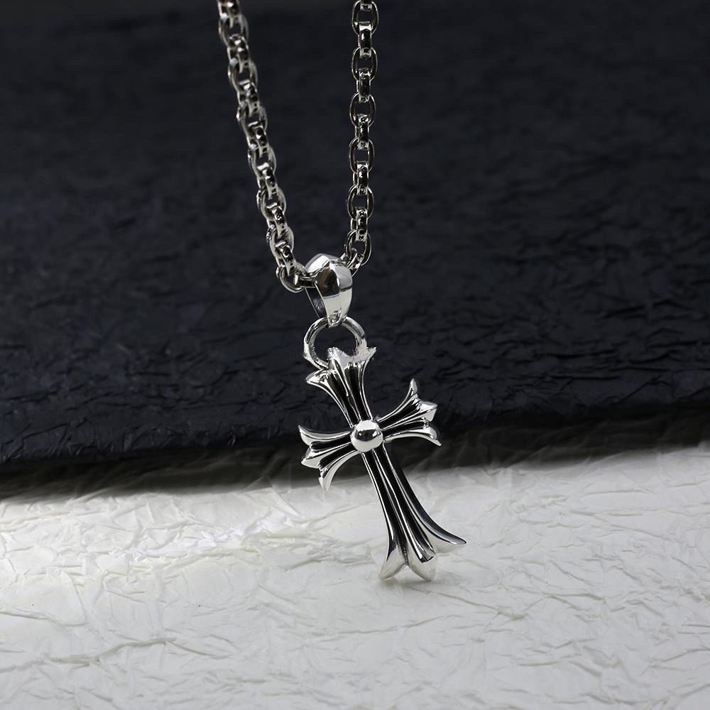 Chrome Hearts 潮轩克罗心项链欧美十字链项链男女款情侣个性小众高级吊坠配饰