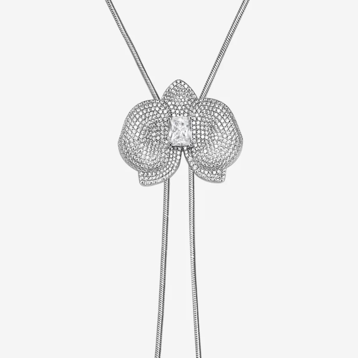 NO:665061,V gold material [same style as Chen Duling] oncidium sugar cube butterfly orchid necklace earrings bright snake necklace, jewelry boutique, necklace19860909V金材质[陈都灵同款]文心兰方糖蝴蝶兰花项链耳钉璀璨灵蛇项链,饰品精品,necklace,Jewelry