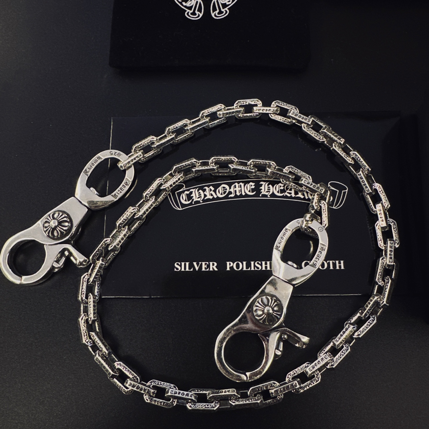 Chrome Hearts Hearts克罗心 双龙虾扣头十字裤链包包链