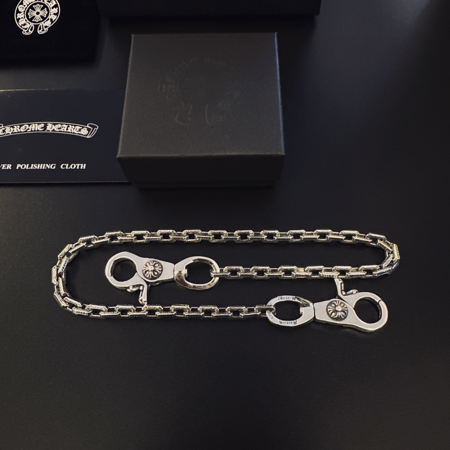 Chrome Hearts Hearts克罗心 双龙虾扣头十字裤链包包链