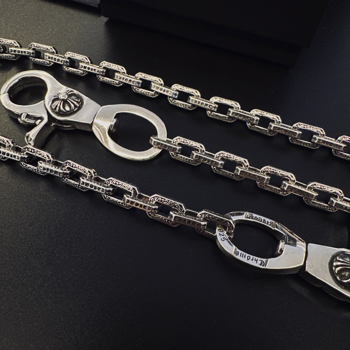 Chrome Hearts Hearts克罗心 双龙虾扣头十字裤链包包链