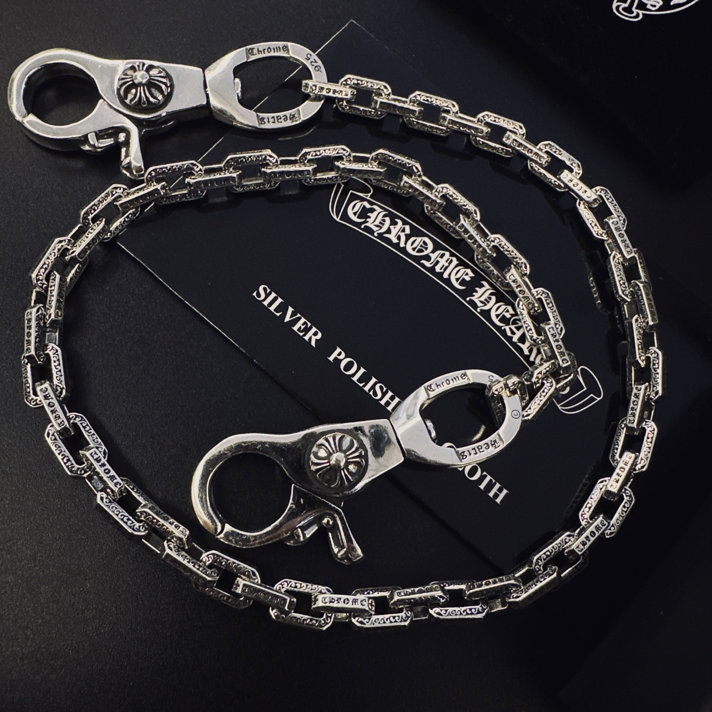 Chrome Hearts Hearts克罗心 双龙虾扣头十字裤链包包链