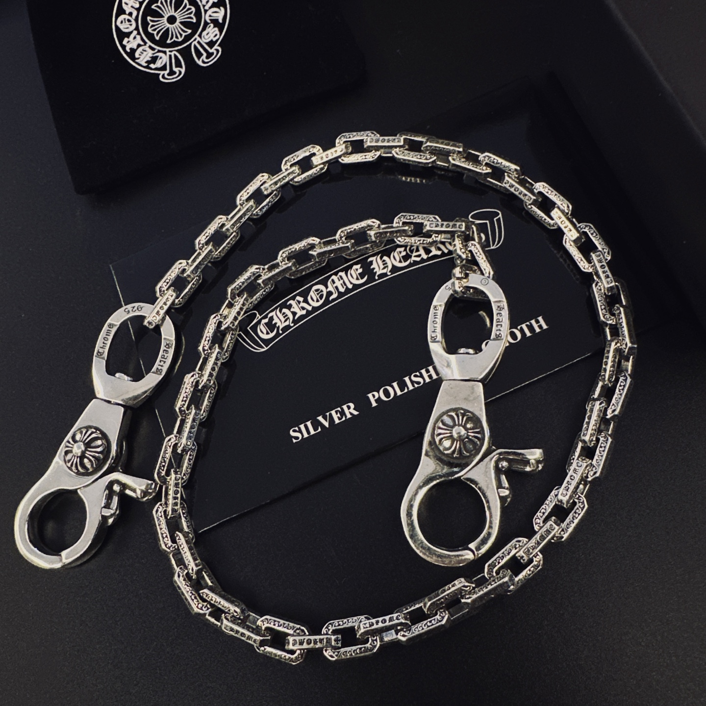 Chrome Hearts Hearts克罗心 双龙虾扣头十字裤链包包链