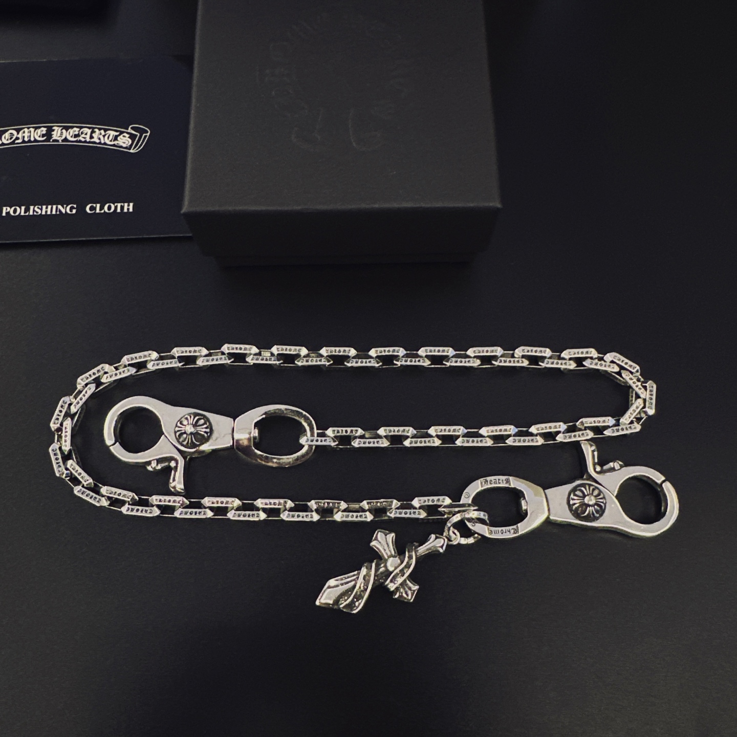 NO:665071,Chrome Hearts double lobster button cross pants chain bag chain, jewelry boutique, chrome hearts, chrome hearts19860909Chrome Hearts克罗心 双龙虾扣头十字裤链包包链,饰品精品,chrome hearts,chrome hearts,Jewelry