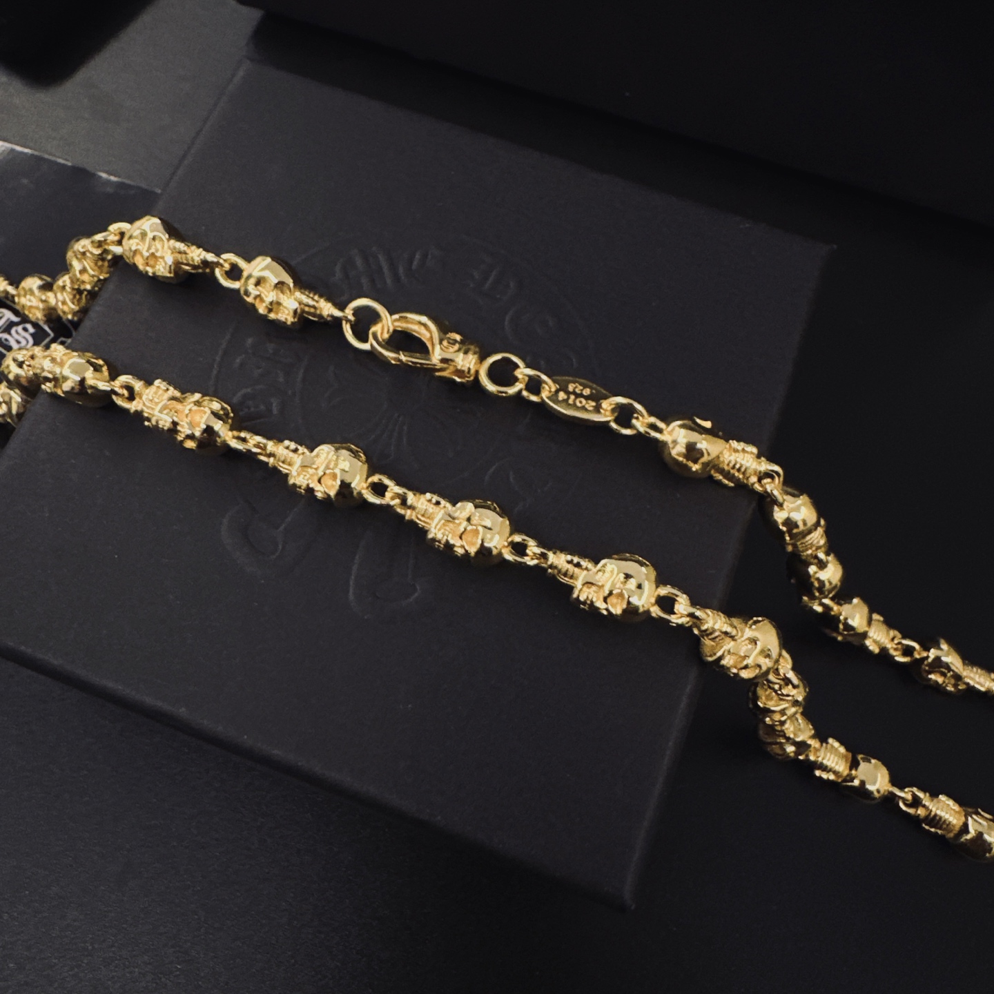 Chrome Hearts Hearts克罗心黄金色项链