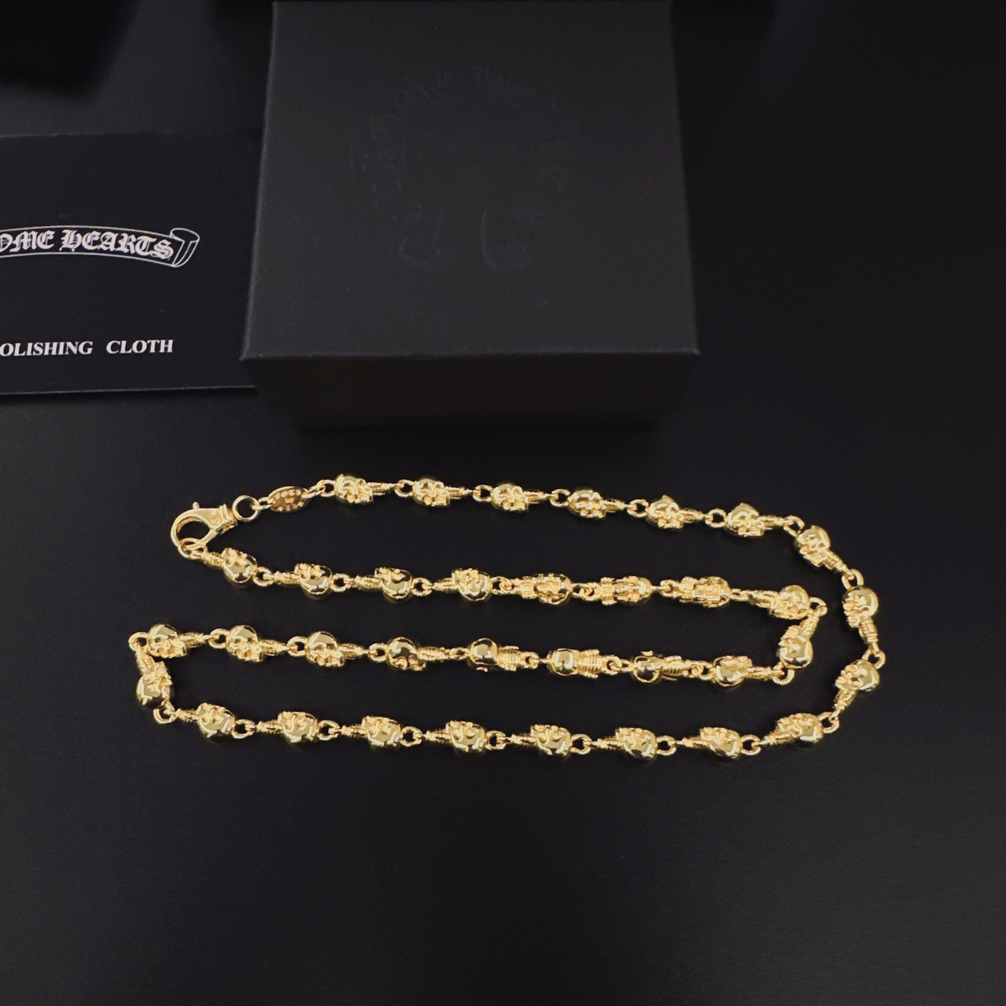 NO:664893,Chrome Hearts Chrome Hearts gold necklace, fine jewelry, chrome hearts, chrome hearts, necklace, gold19860909Chrome Hearts克罗心黄金色项链,饰品精品,chrome hearts,chrome hearts,necklace,gold,Jewelry