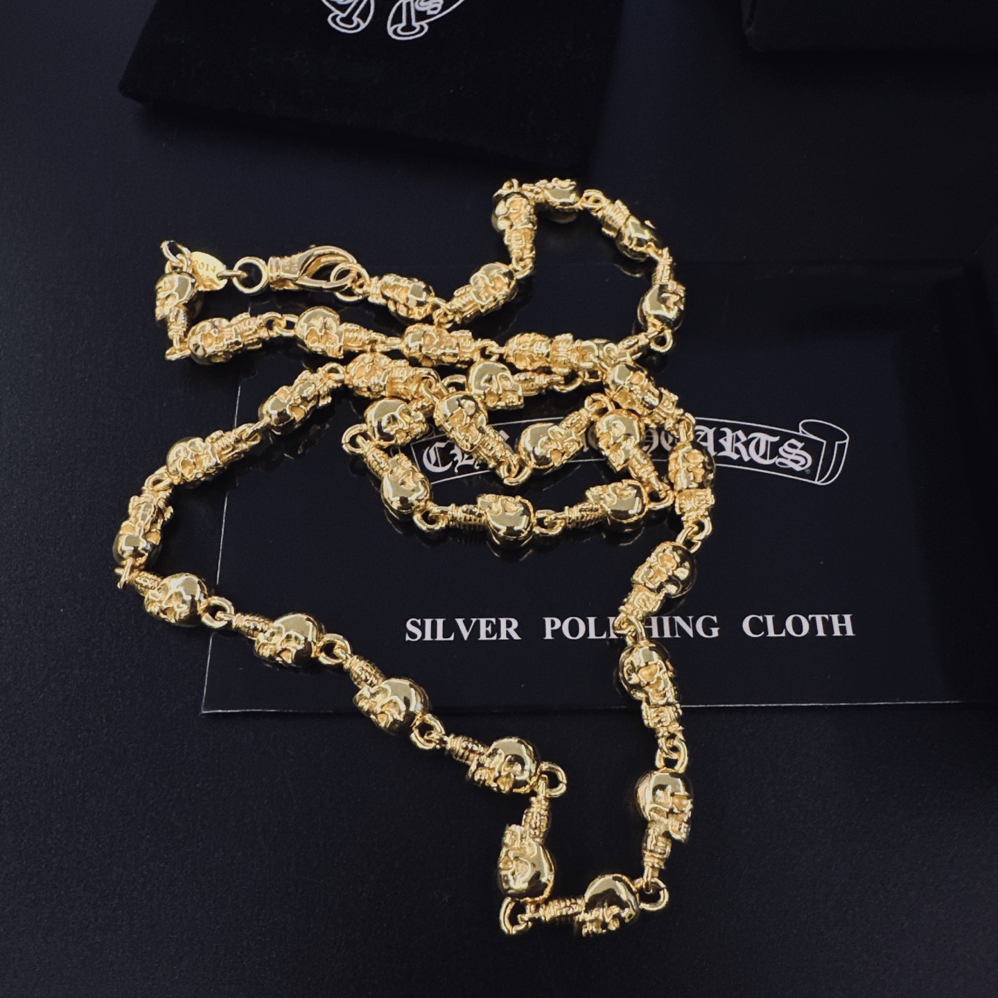 Chrome Hearts Hearts克罗心黄金色项链