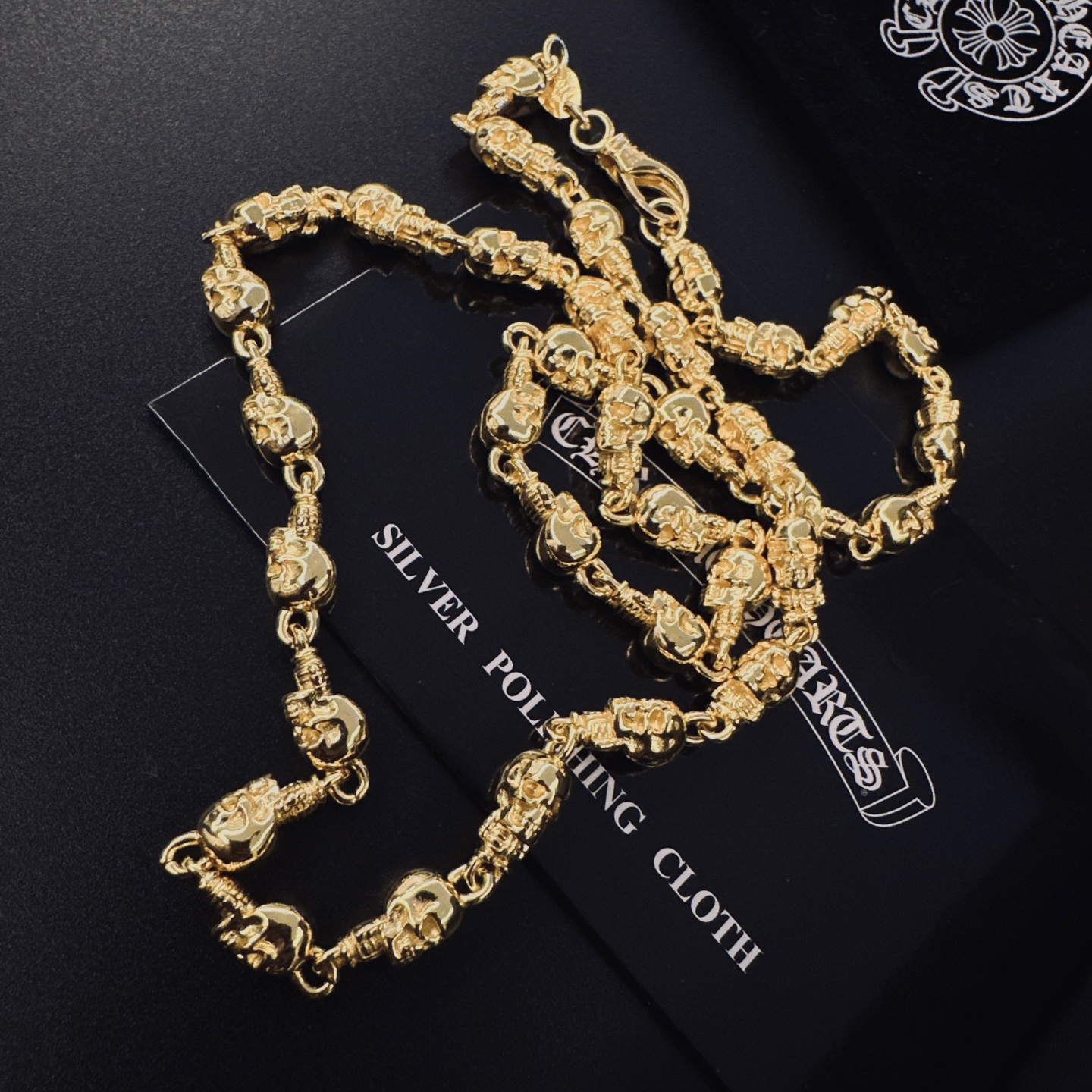 Chrome Hearts Hearts克罗心黄金色项链