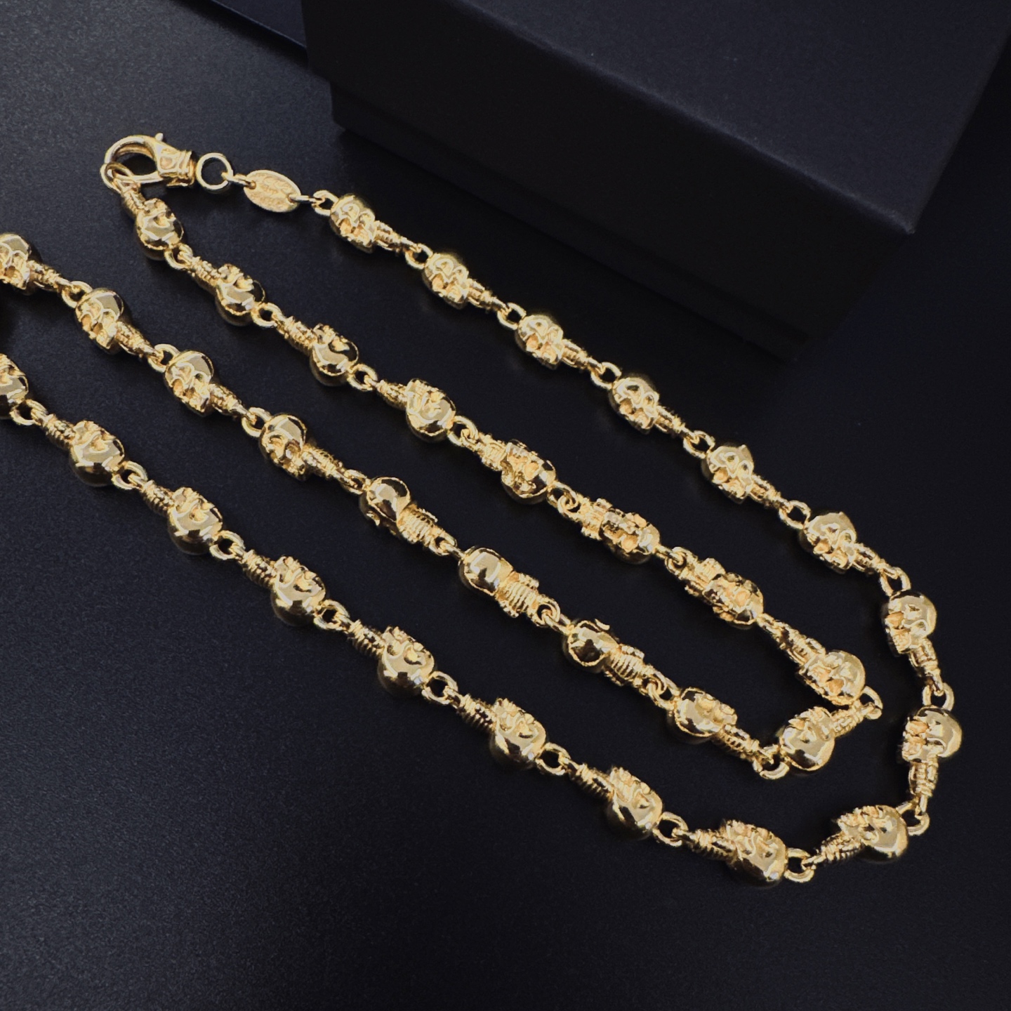 Chrome Hearts Hearts克罗心黄金色项链