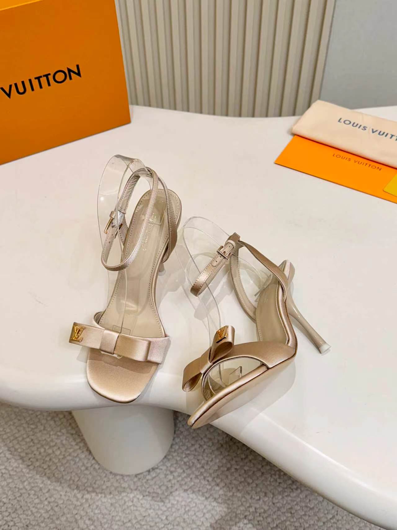 LV Style Brown Leather Women's Shoes Lookbook Reference image 2