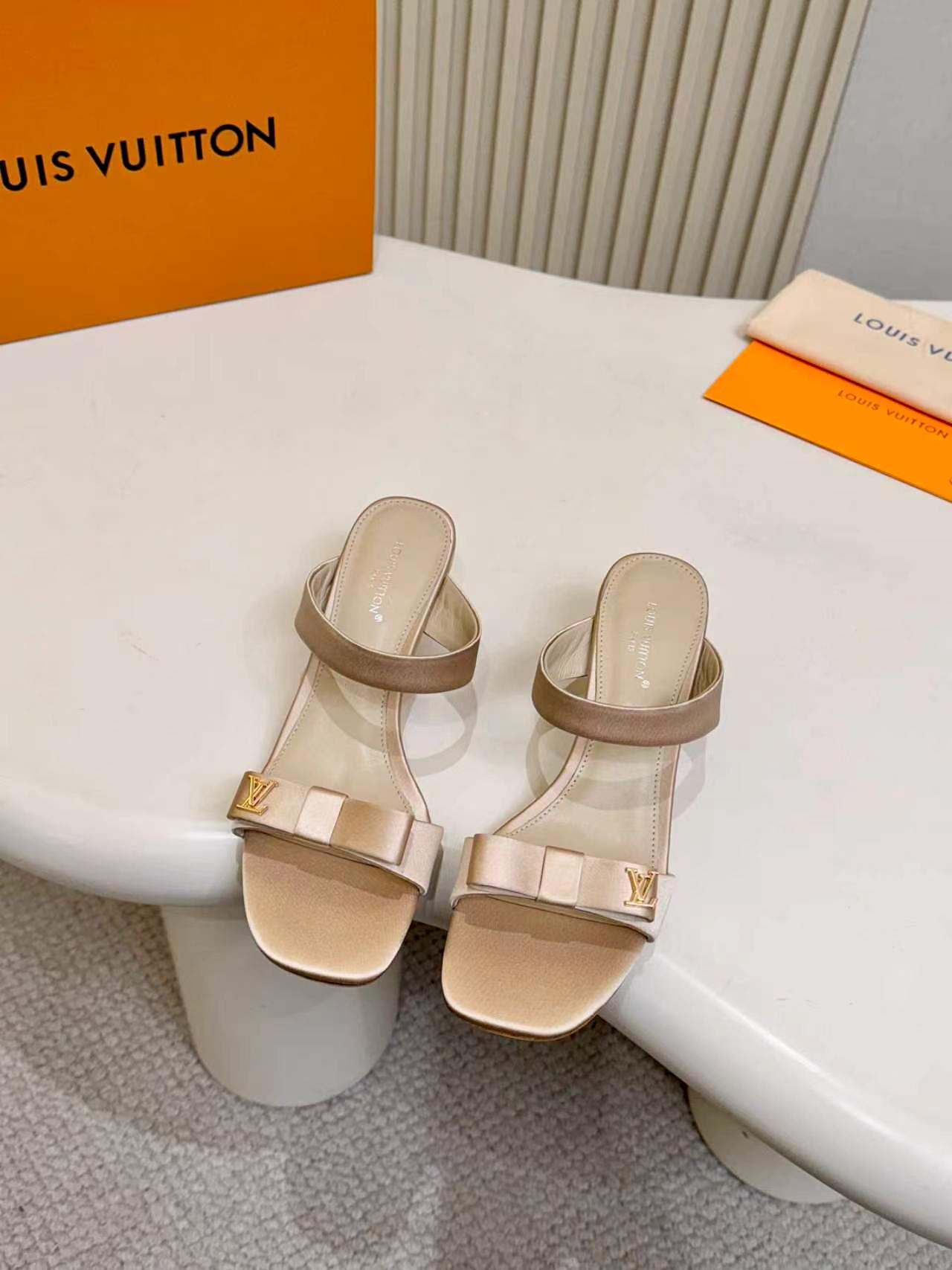 LV Style Brown Leather Women's Shoes Lookbook Reference image 2