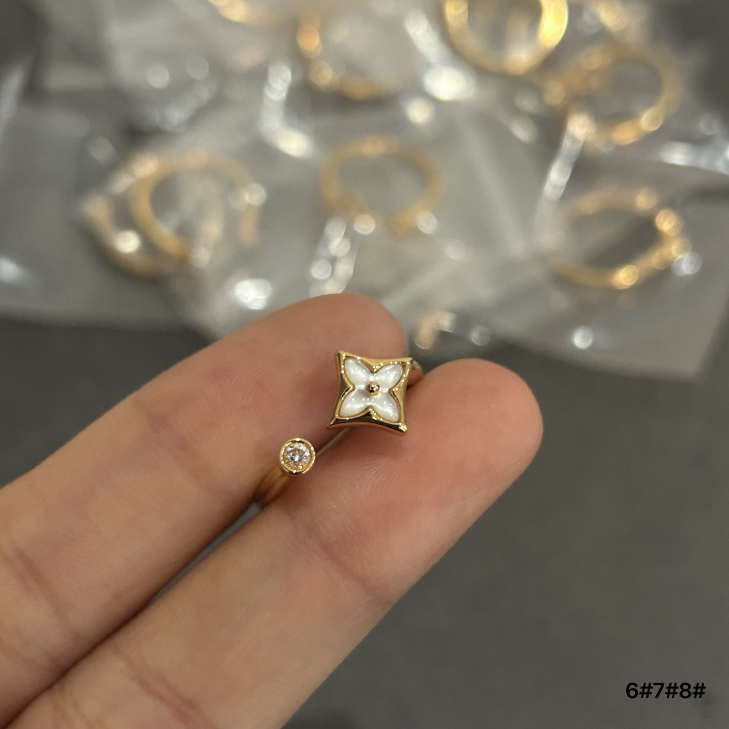  lv方形戒指到货了，