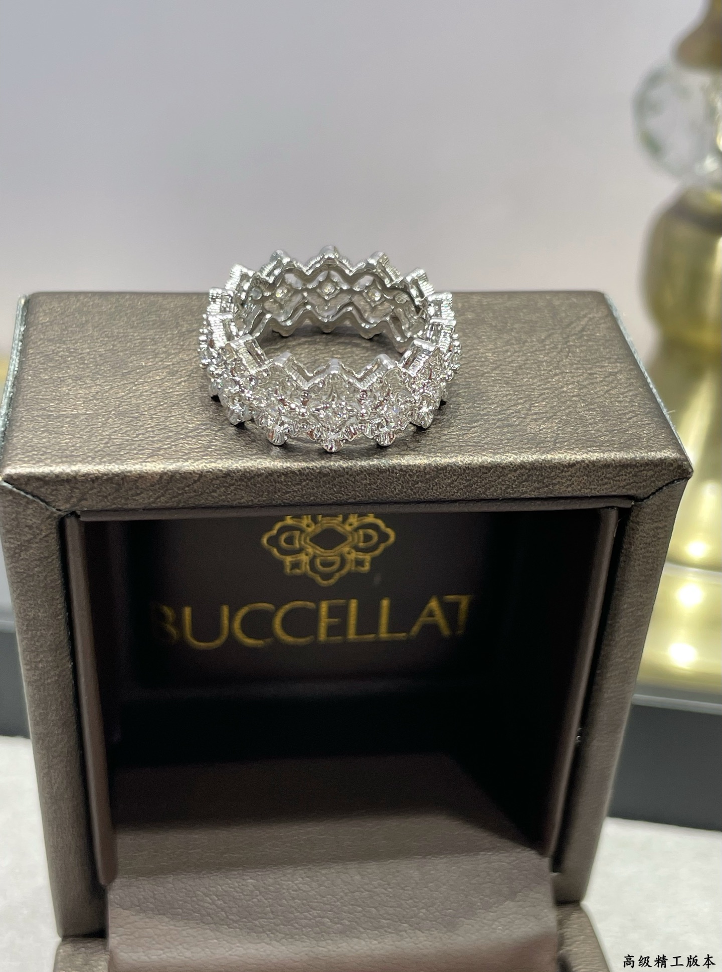  V金材质 （码数5678）布契拉提歌剧院蕾丝花边戒指💍现货 我的爱藏于心💓 却形于色🌈🔥高品质 k金工