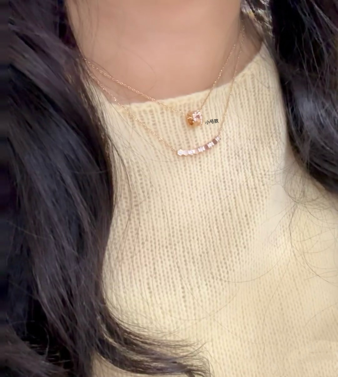  V金材质   ♥️ 尚美小号圆形蜂窝项链，（叠戴效果更美）奢侈 😍高端定制✨沿用蜂窝Bee My Lo