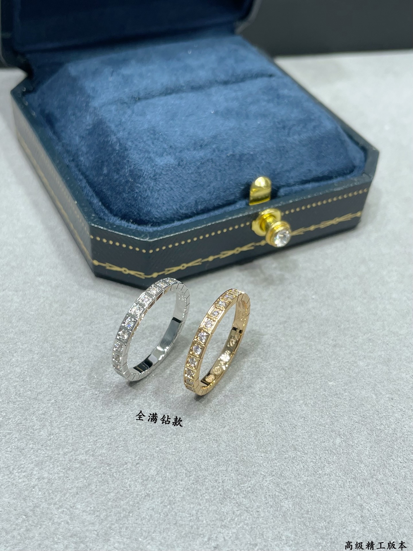  V金材质  萧邦满钻冰块戒指💍，码数5678。现货 我的爱藏于心💓 却形于色🌈🔥高品质 k金工艺 秒杀