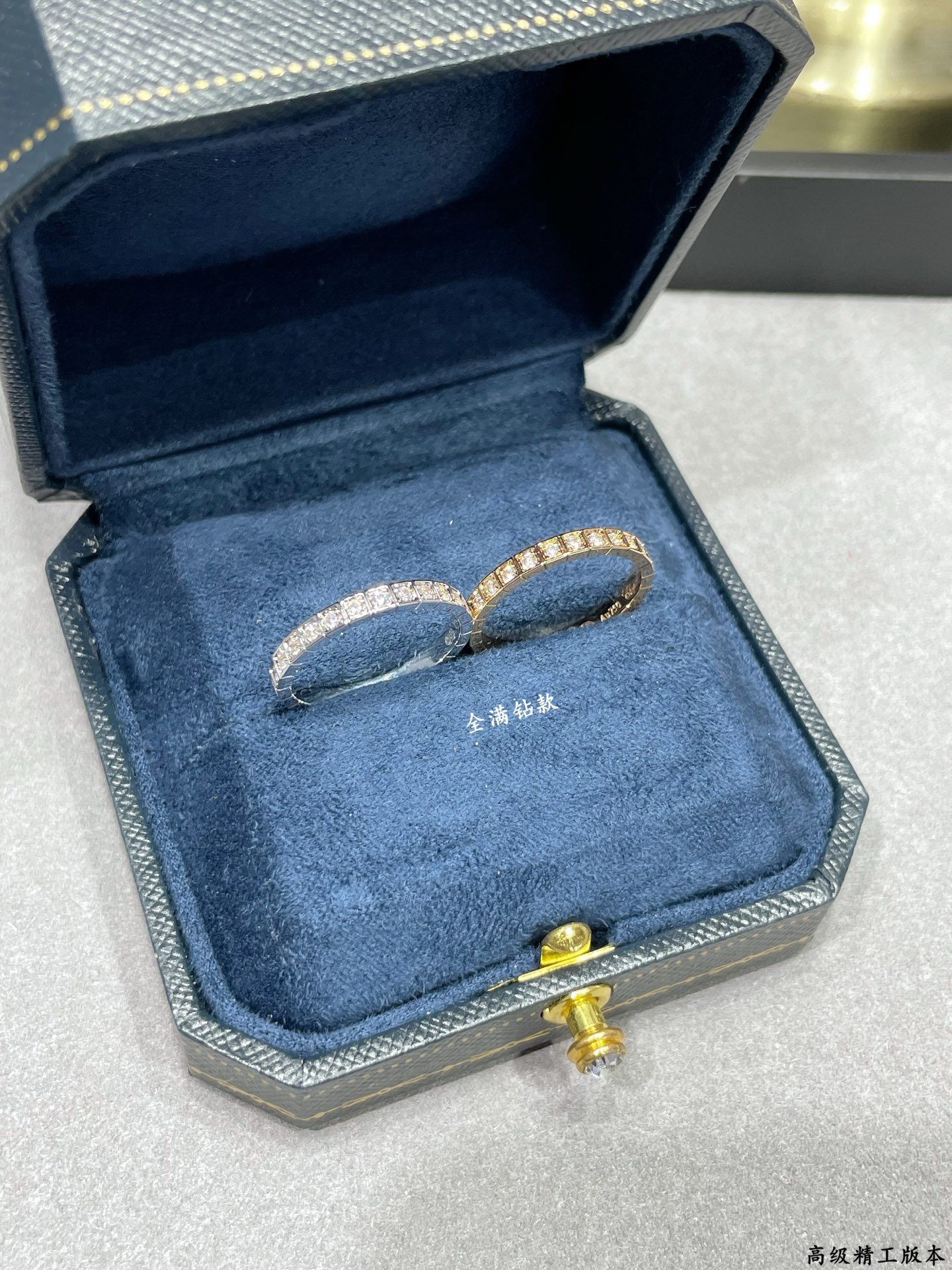  V金材质  萧邦满钻冰块戒指💍，码数5678。现货 我的爱藏于心💓 却形于色🌈🔥高品质 k金工艺 秒杀
