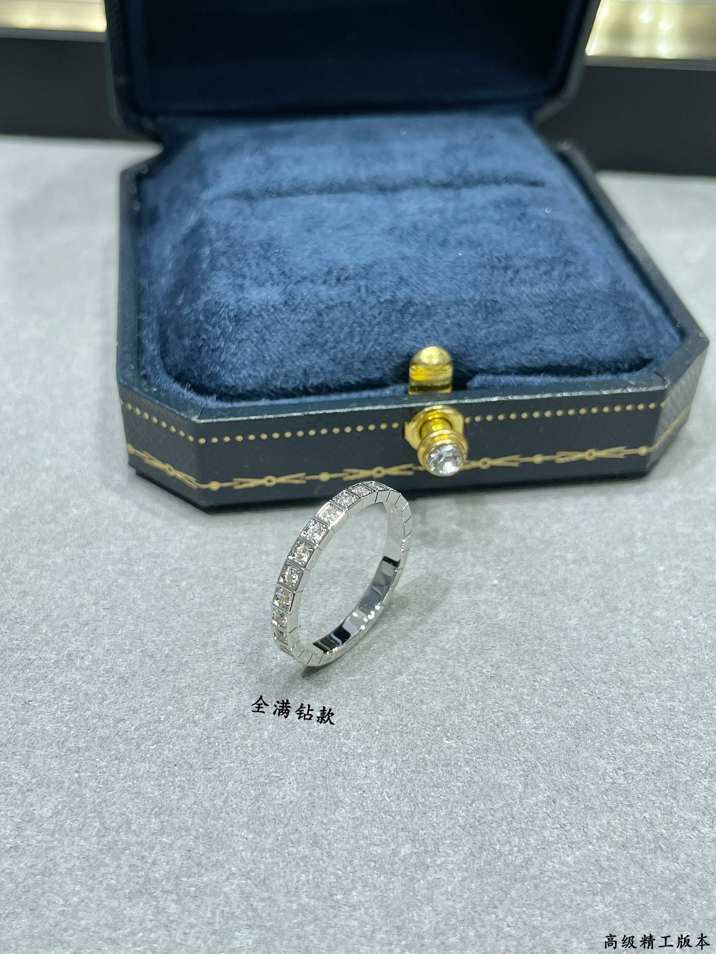  V金材质  萧邦满钻冰块戒指💍，码数5678。现货 我的爱藏于心💓 却形于色🌈🔥高品质 k金工艺 秒杀