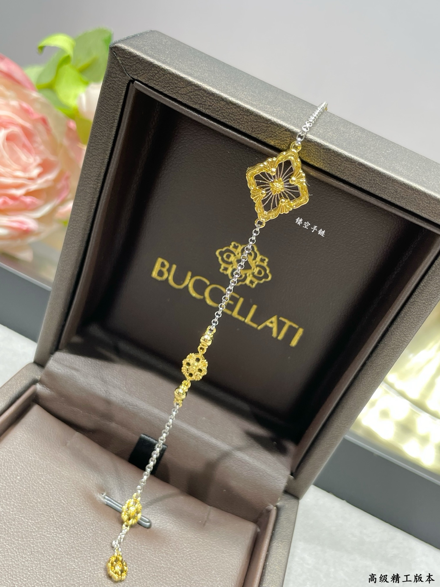 Luxurious Gold Twisters: Unique Silk-Carving Process for Geometric Diamond Engraving with Sparkling Air - 图片 6