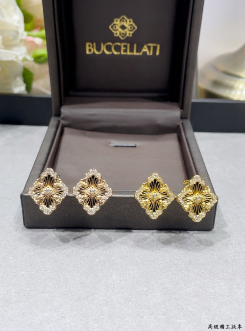 Buccellati Opera Collection Black Onyx Earrings, Vintage Court Style 1 Buccellati Opera Collection Black Onyx Earrings, Vintage Court Style