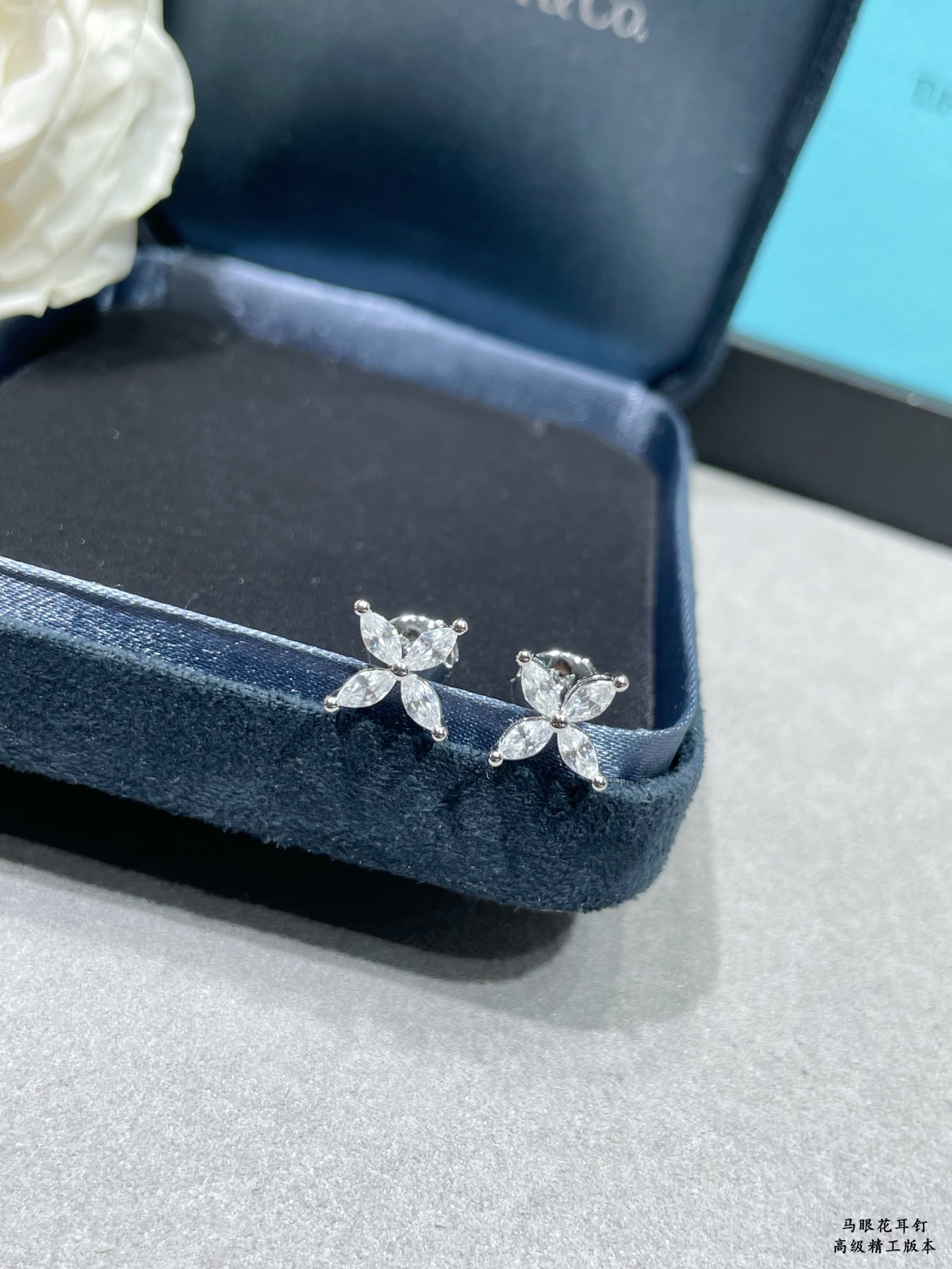 女神系列 蒂芙尼马眼耳钉，优雅气质款，性价比超高 市面最高版本，通体925纯银。做工细腻到位 有图有真相