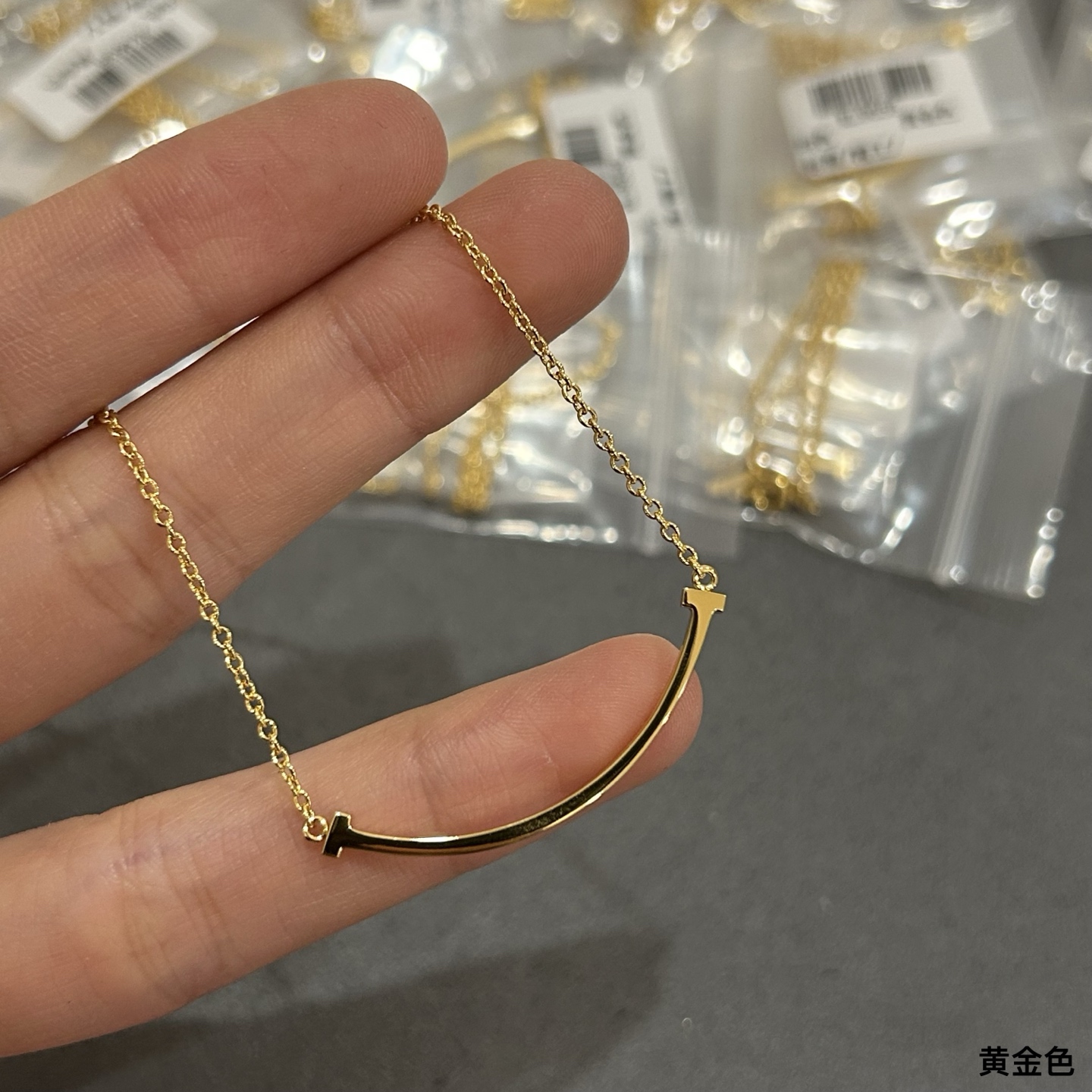 蒂芙尼中号笑脸无钻项链到货了