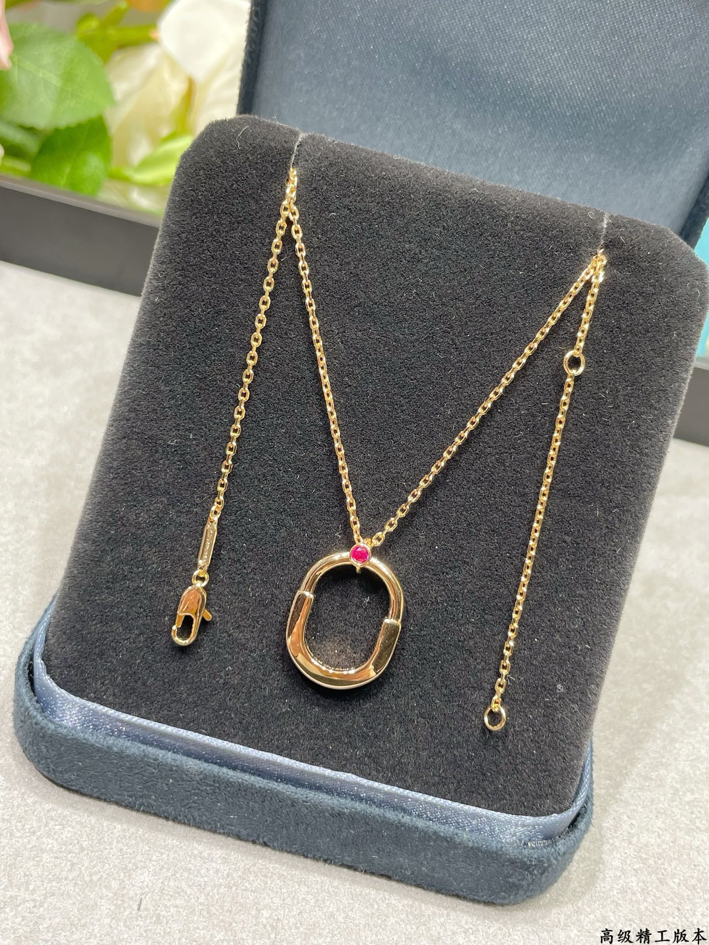 Tiffany & Co. Tiffany 蒂芙尼小号lock单粉钻项链