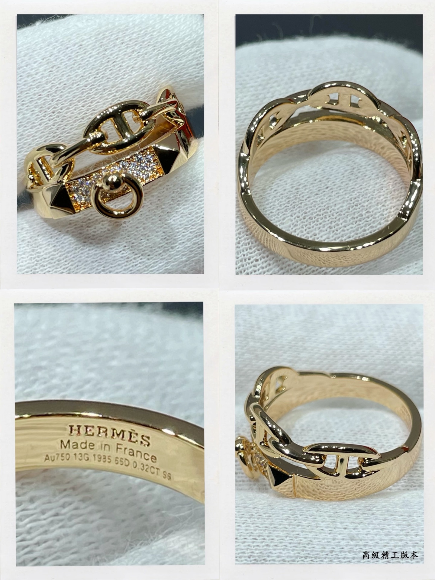 Hermès 女神都爱 1:1超精赞 各路女神 明星 同款 高端k金质感，精工镶嵌高碳钻