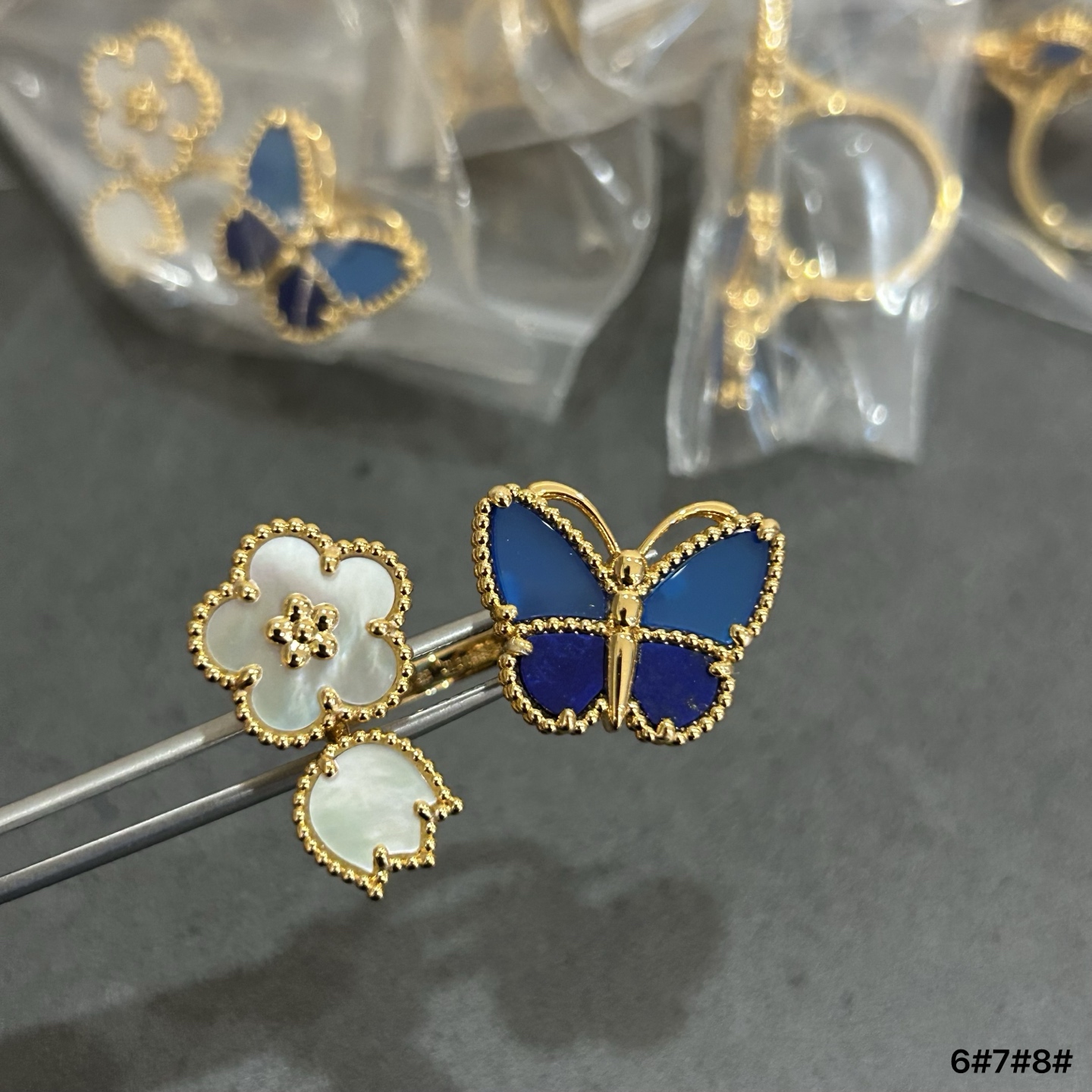 vca梅花蝴蝶戒指到货了