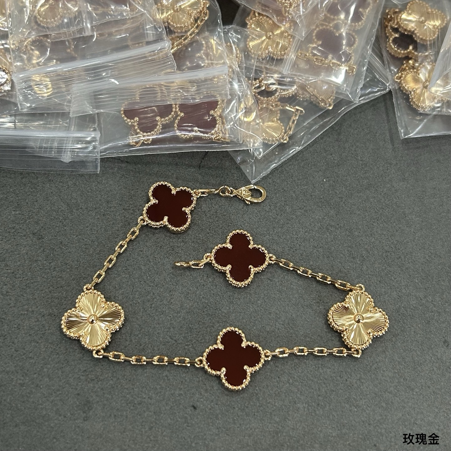 vca车花➕红贝五花手链到货了