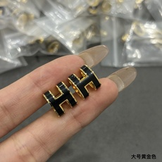 V金 爱马仕大号h耳钉到货了 V金 爱马仕大号h耳钉到货了