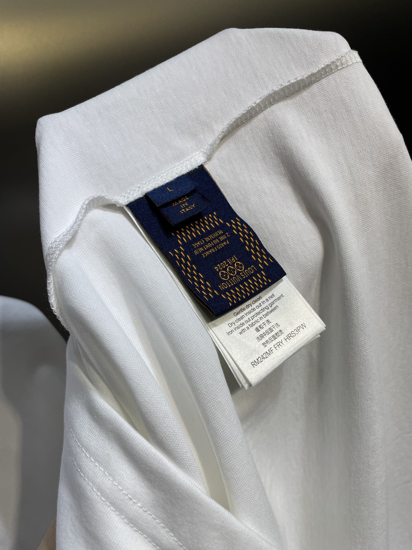 Louis Vuitton LOUIS VUITTON 植绒标语短袖