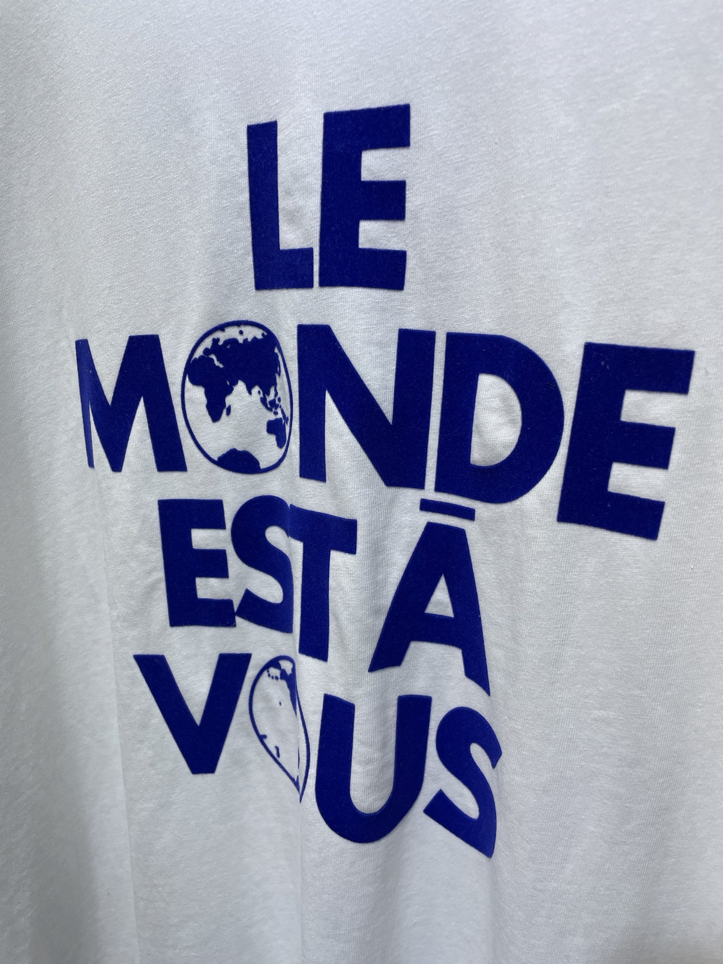 Louis Vuitton LOUIS VUITTON 植绒标语短袖
