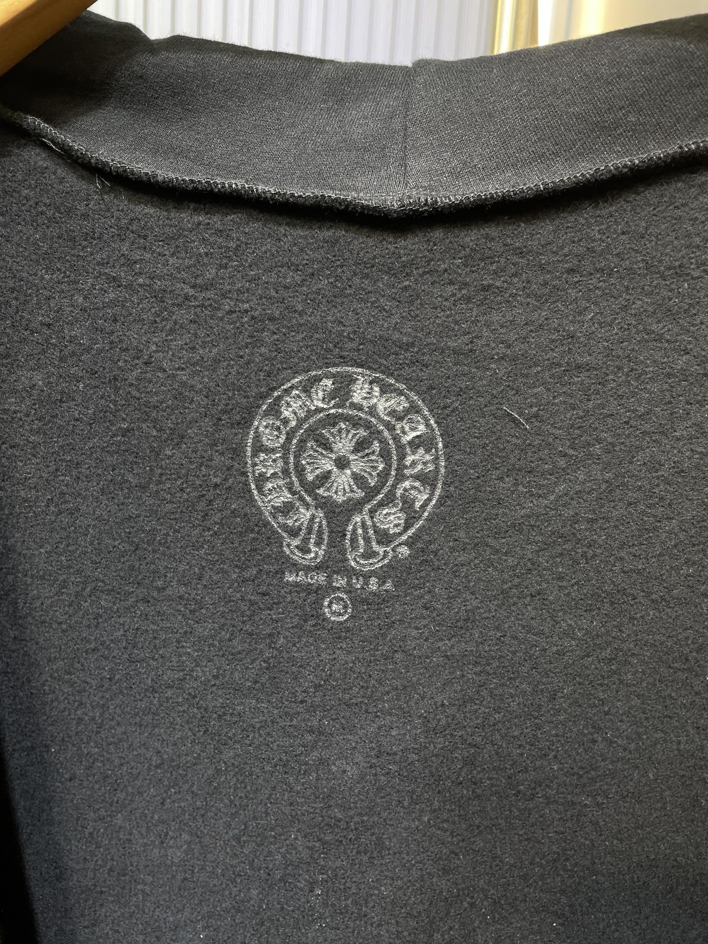 Chrome Hearts Black Zip-Up Hoodie with White Logo Print - Soft Fleece 9 i1758122568961 330 0 7