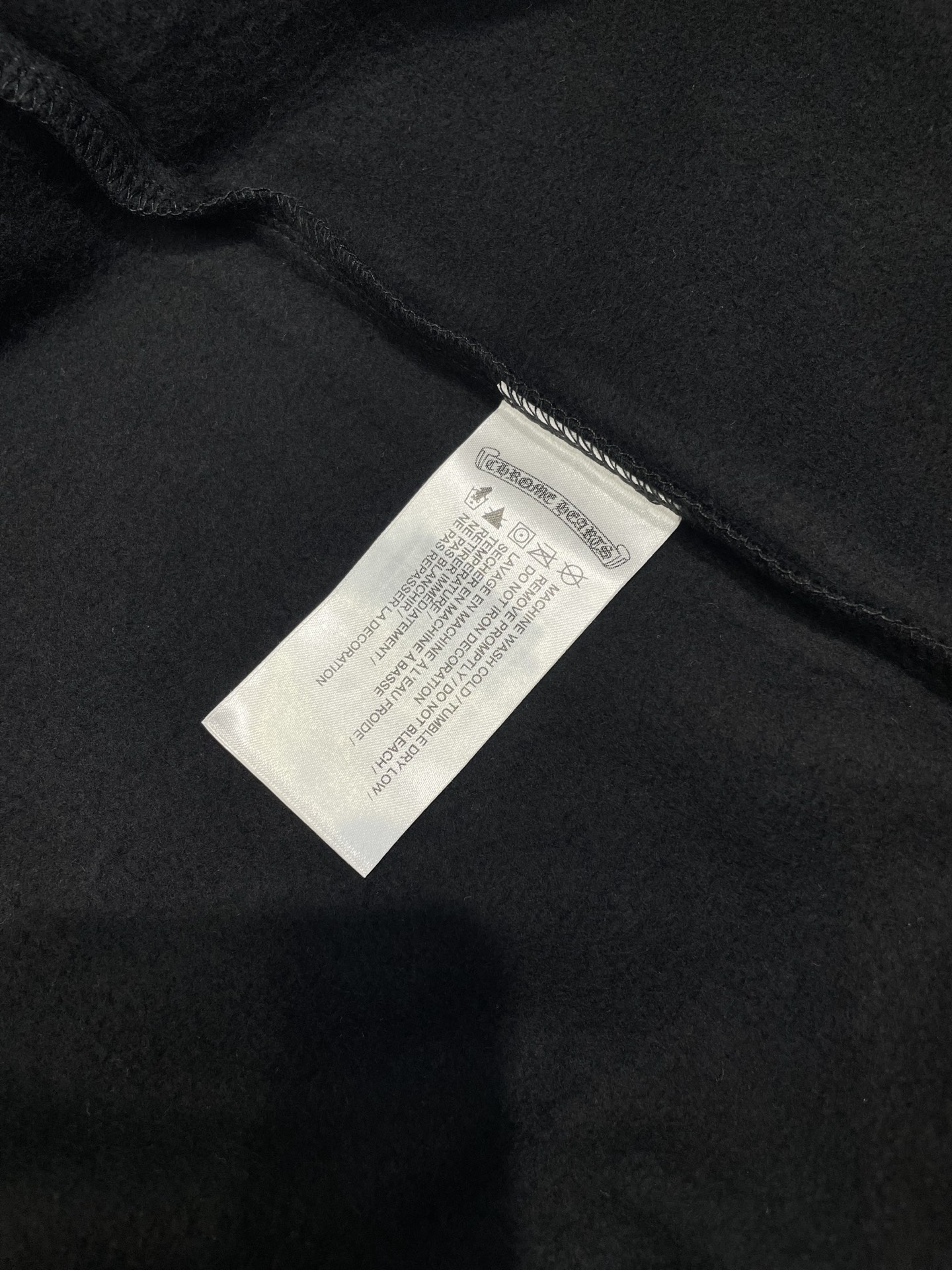 Chrome Hearts Black Zip-Up Hoodie with White Logo Print - Soft Fleece 10 i1758122572410 835 0 8