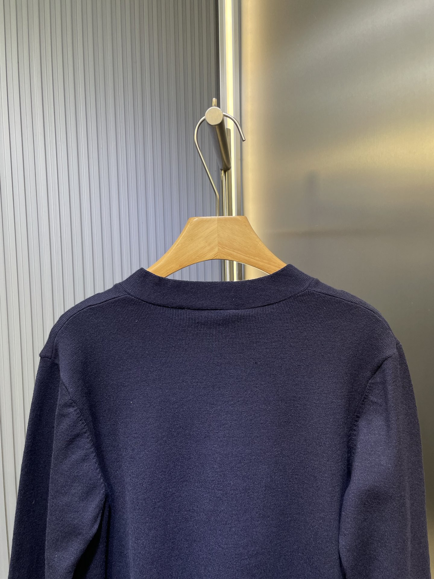 Gucci Navy Knitwear Wool Cardigan with Multicolor GG Logo Embroidery 6 i1760546362793 4430 0 5