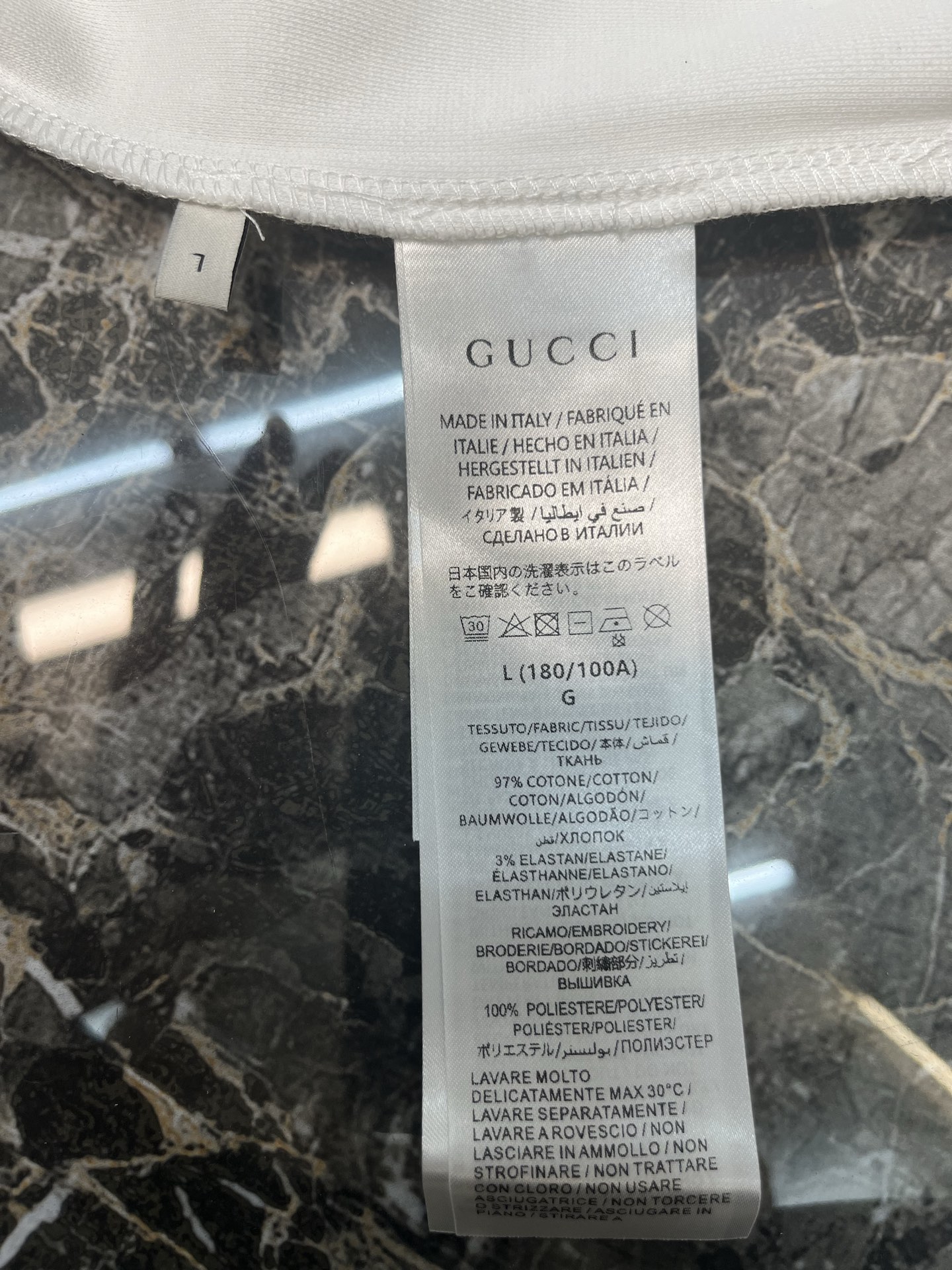 Gucci Gucci 圆领饰刺绣珠地棉短袖T恤