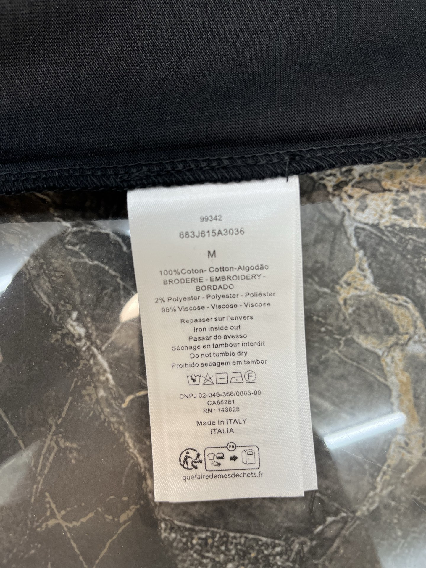 Dior Dr 四叶草刺绣图案短袖