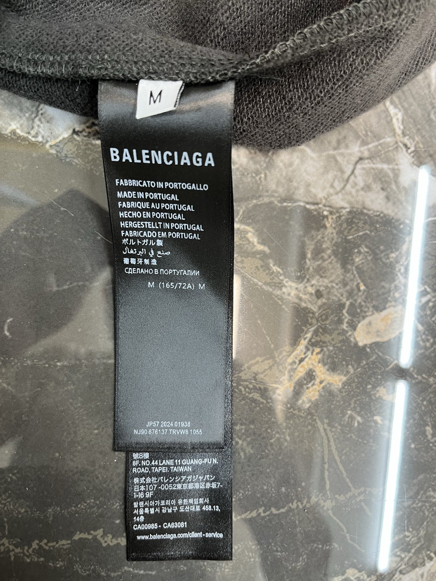 Balenciaga 巴黎 纯色斜口袋纯棉运动短裤