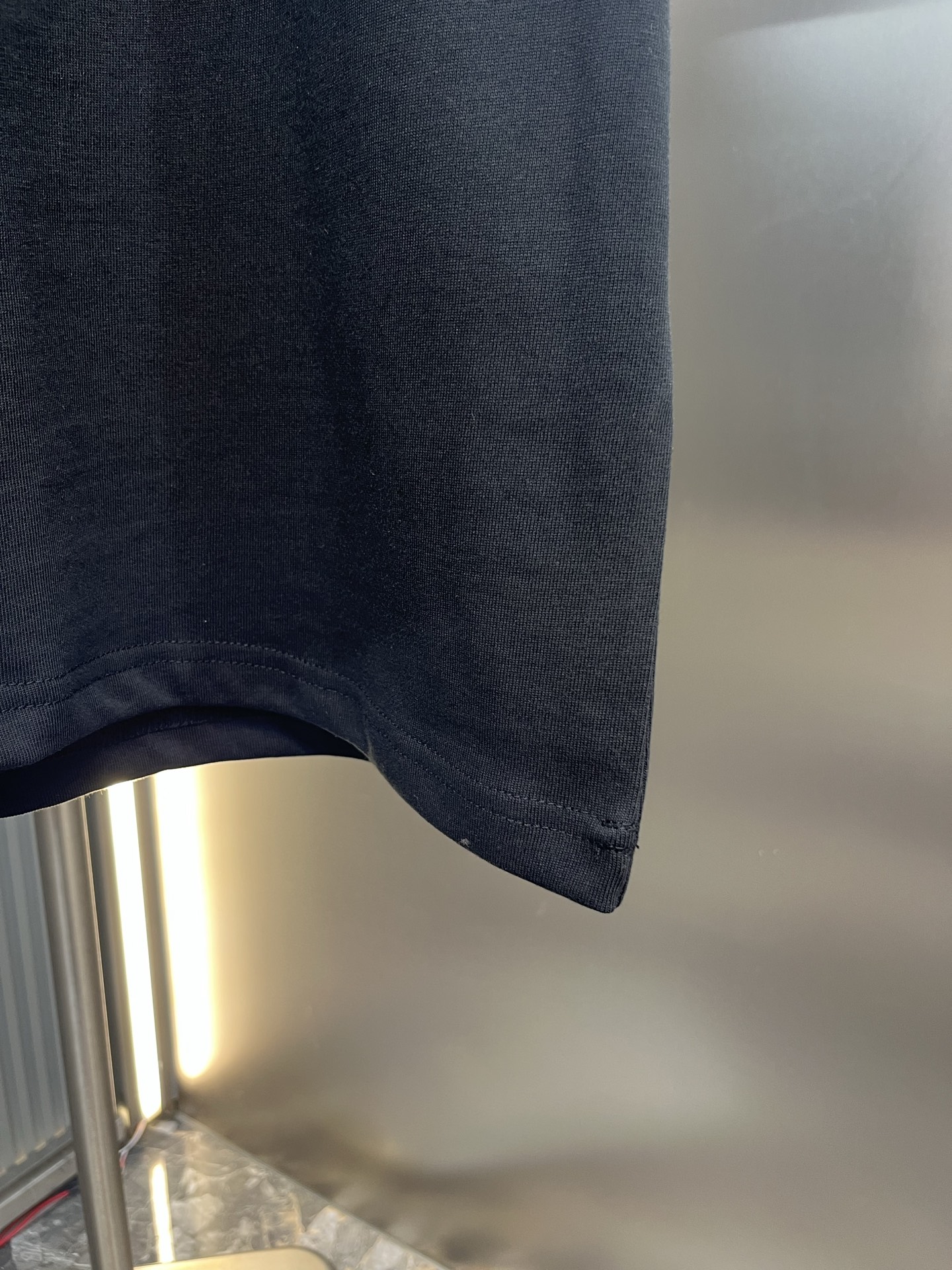 Chrome Hearts 克罗心夏季领口十字贴皮银饰圆领短袖